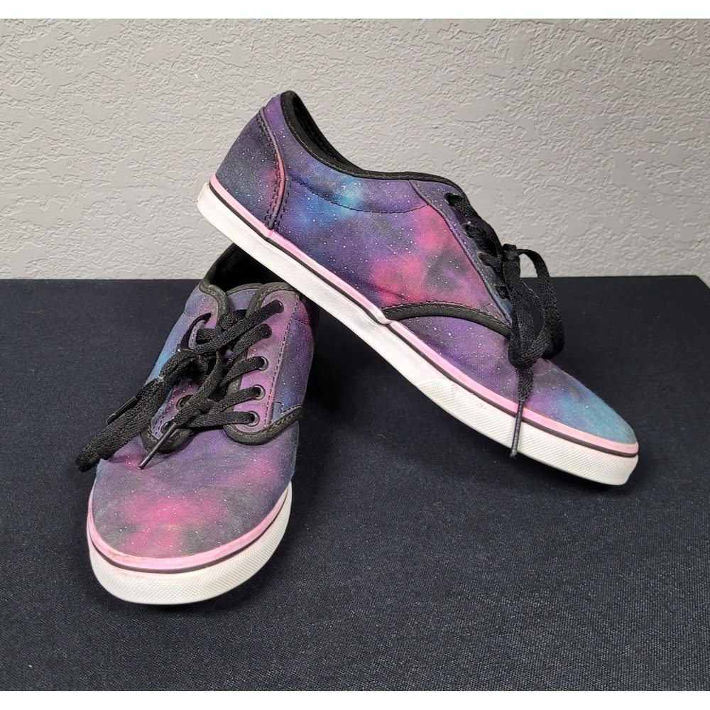Vans "Cosmic Galaxy" Canvas Sneakers Purple Blue Pink Women's Size 7.5